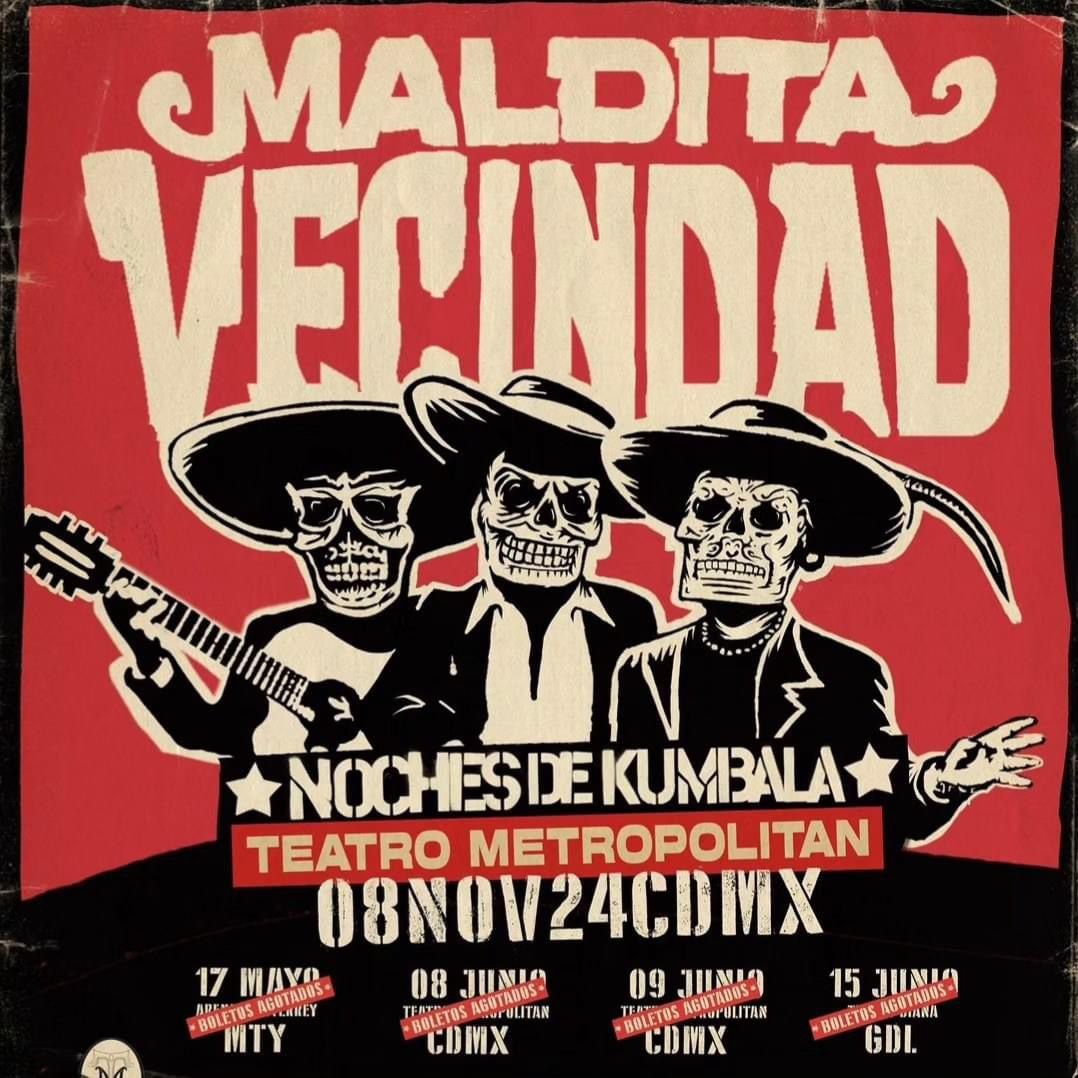 Maldita Vecindad se presentará en el Teatro Metropolitan