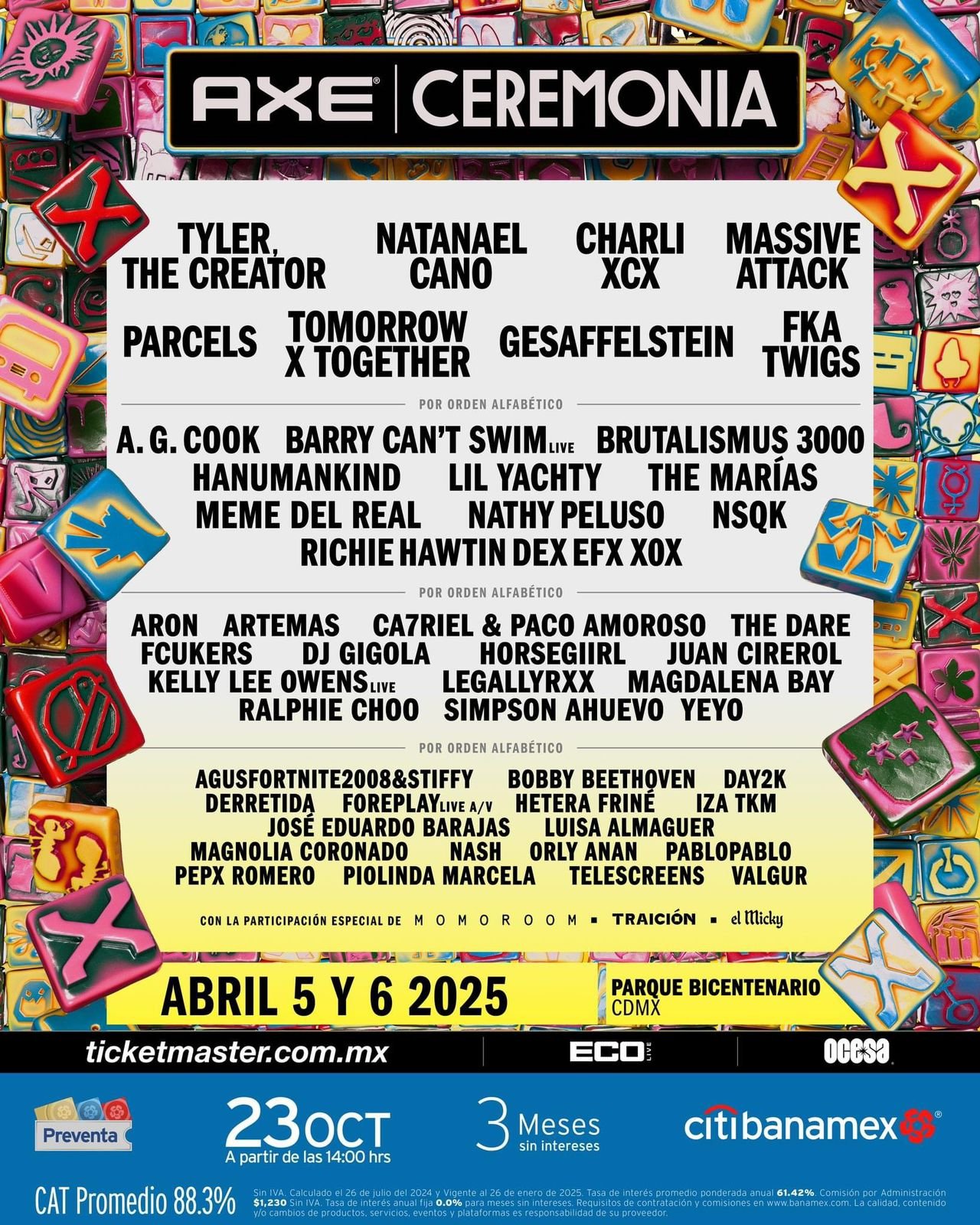 AXE Ceremonia 2025 revela cartel oficial