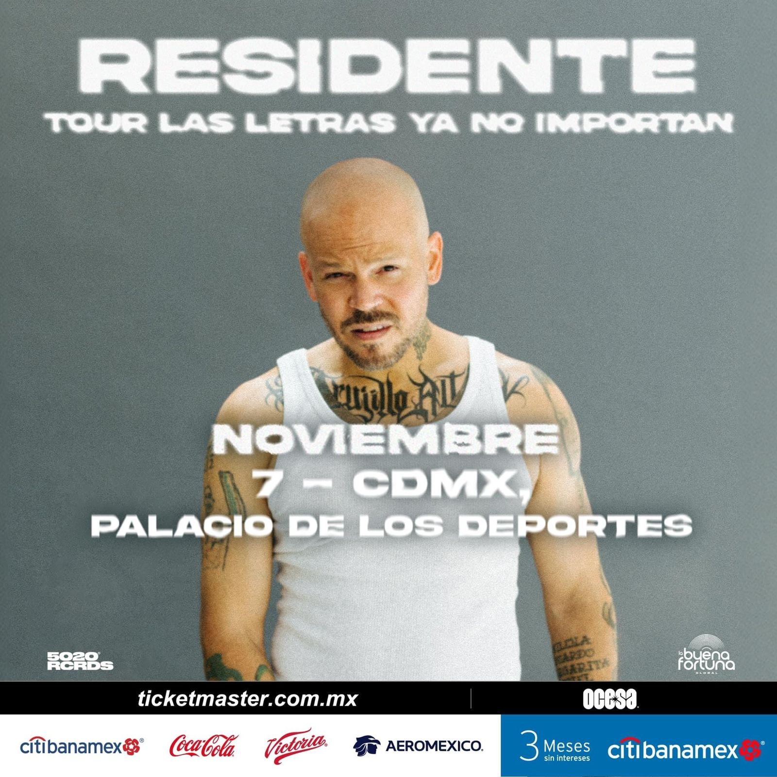 Residente llega al Palacio De Los Deportes con su gira “Las Letras Ya No Importan”