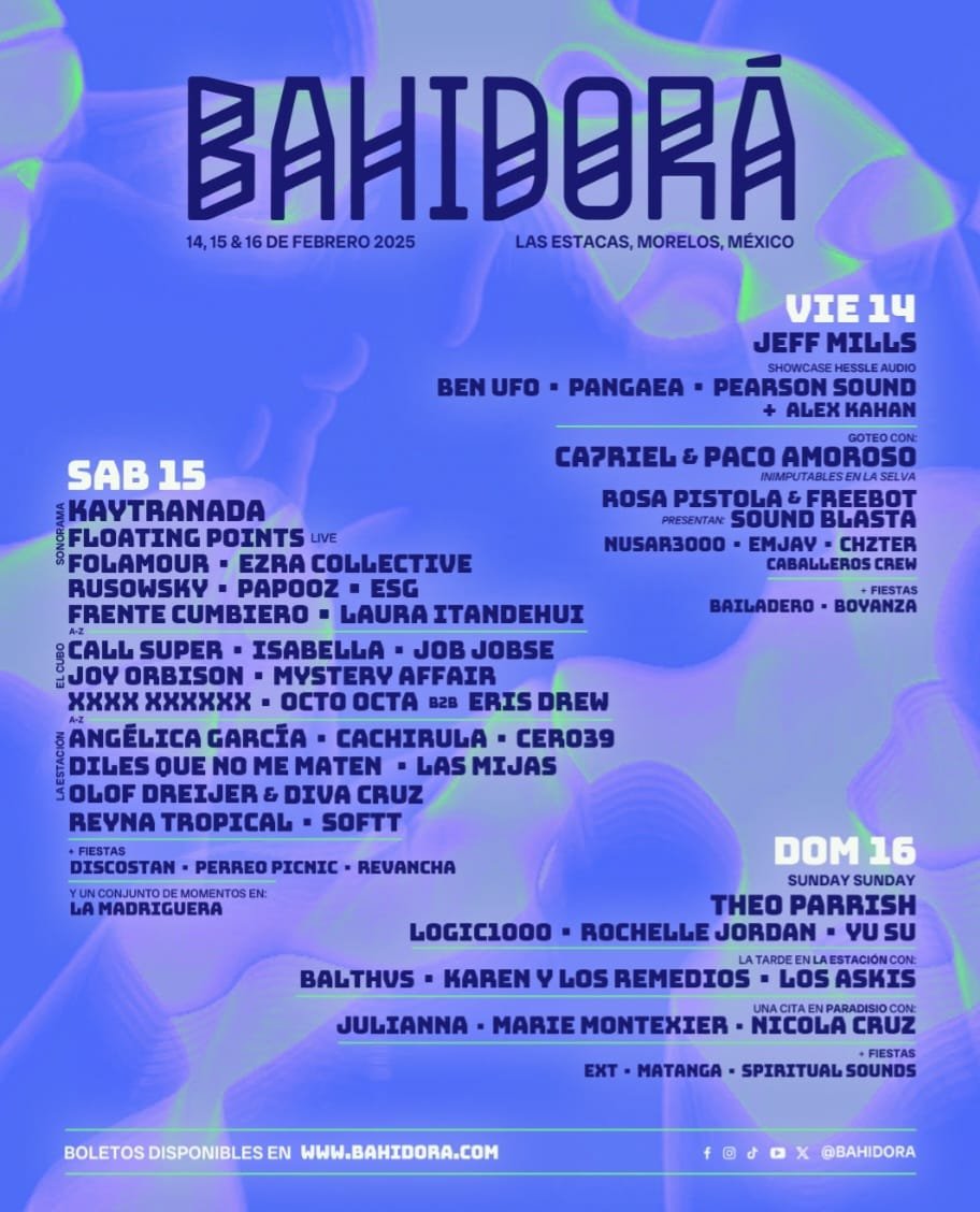 Bahidorá 2025 revela su Line-Up