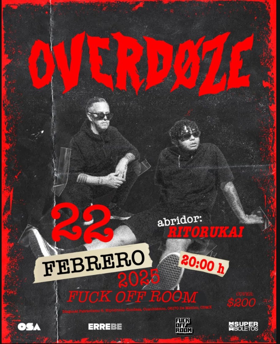 RANDY EBRIGHT Y SUNAMY PRESENTAN “14 DE FEBRERO” CON OVERDØZE