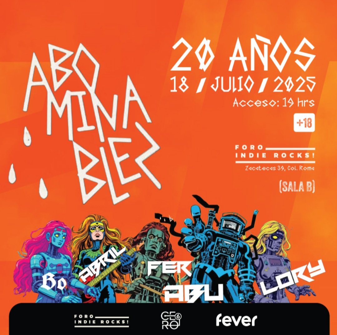 Abominablez celebra 20 años de música con nuevo sencillo y un show cósmico en CDMX