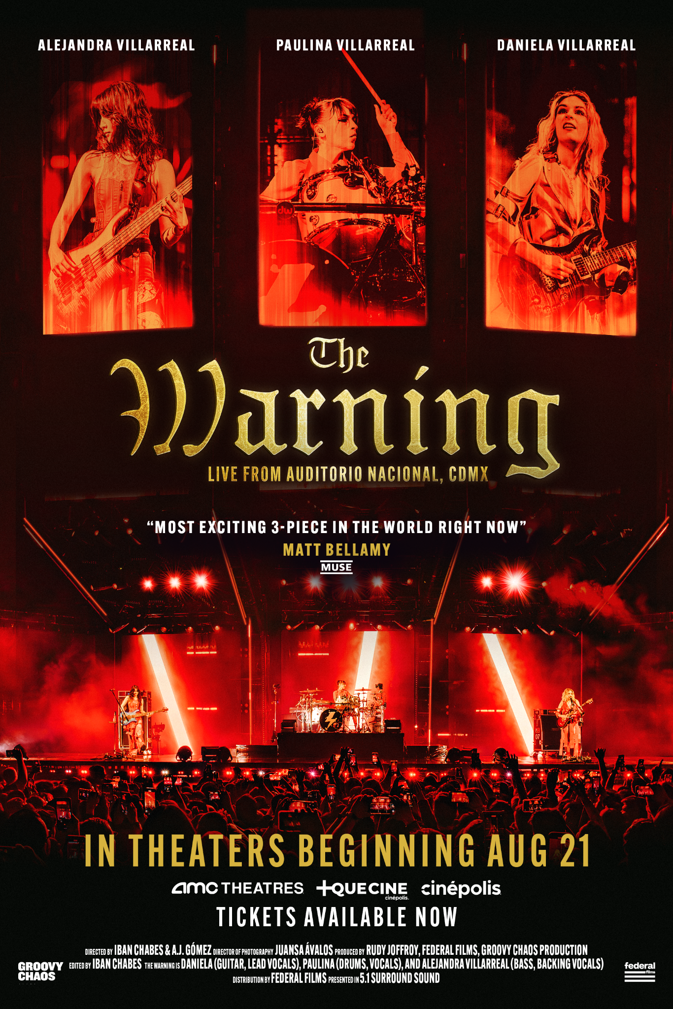 THE WARNING LANZA SU PRIMER ÁLBUM Y PELÍCULA EN VIVO: LIVE FROM AUDITORIO NACIONAL, CDMX