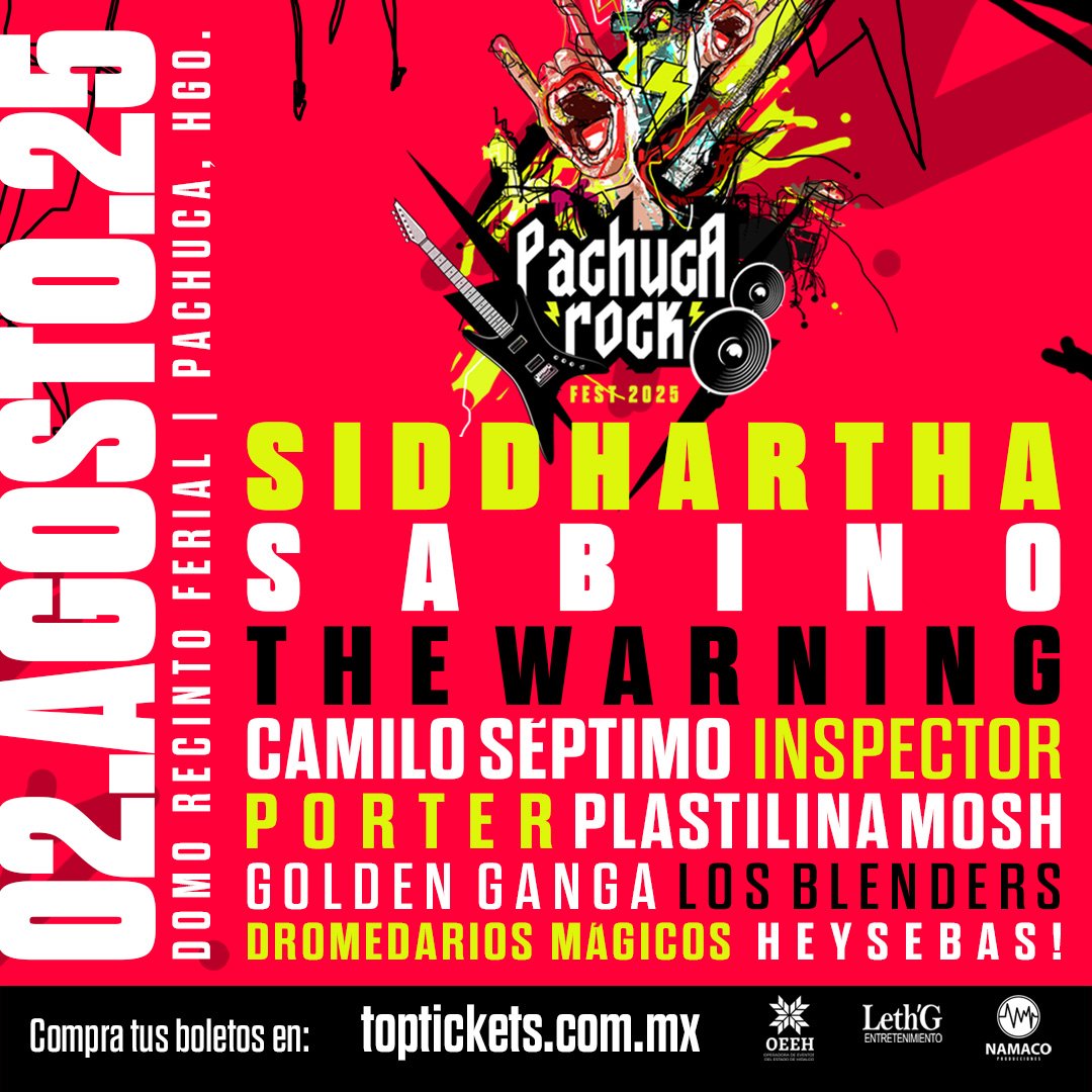 El Pachuca Rock Fest 2025 regresa con una explosiva sexta edición