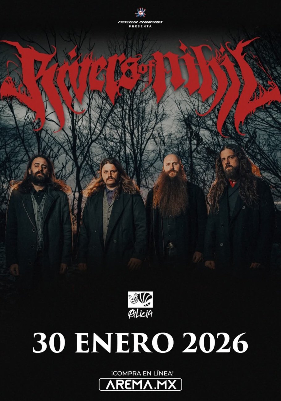 Rivers of Nihil en México: un ritual de death metal progresivo en el Foro Alicia